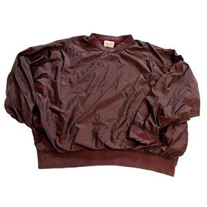 Fear of God Sixth Collection Nylon Crewneck in Merlot